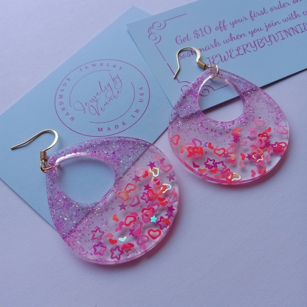 Hand Crafted Barbie's Dreams Collection Earrings - Picture 2 of 6